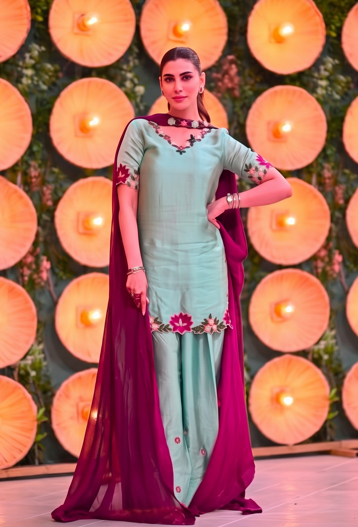 Shamooz Silk Embroidered 3-Piece