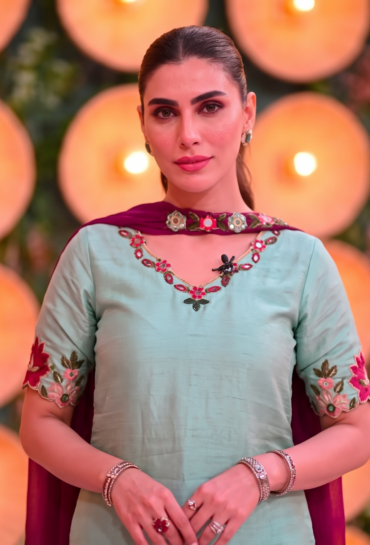 Shamooz Silk Embroidered 3-Piece