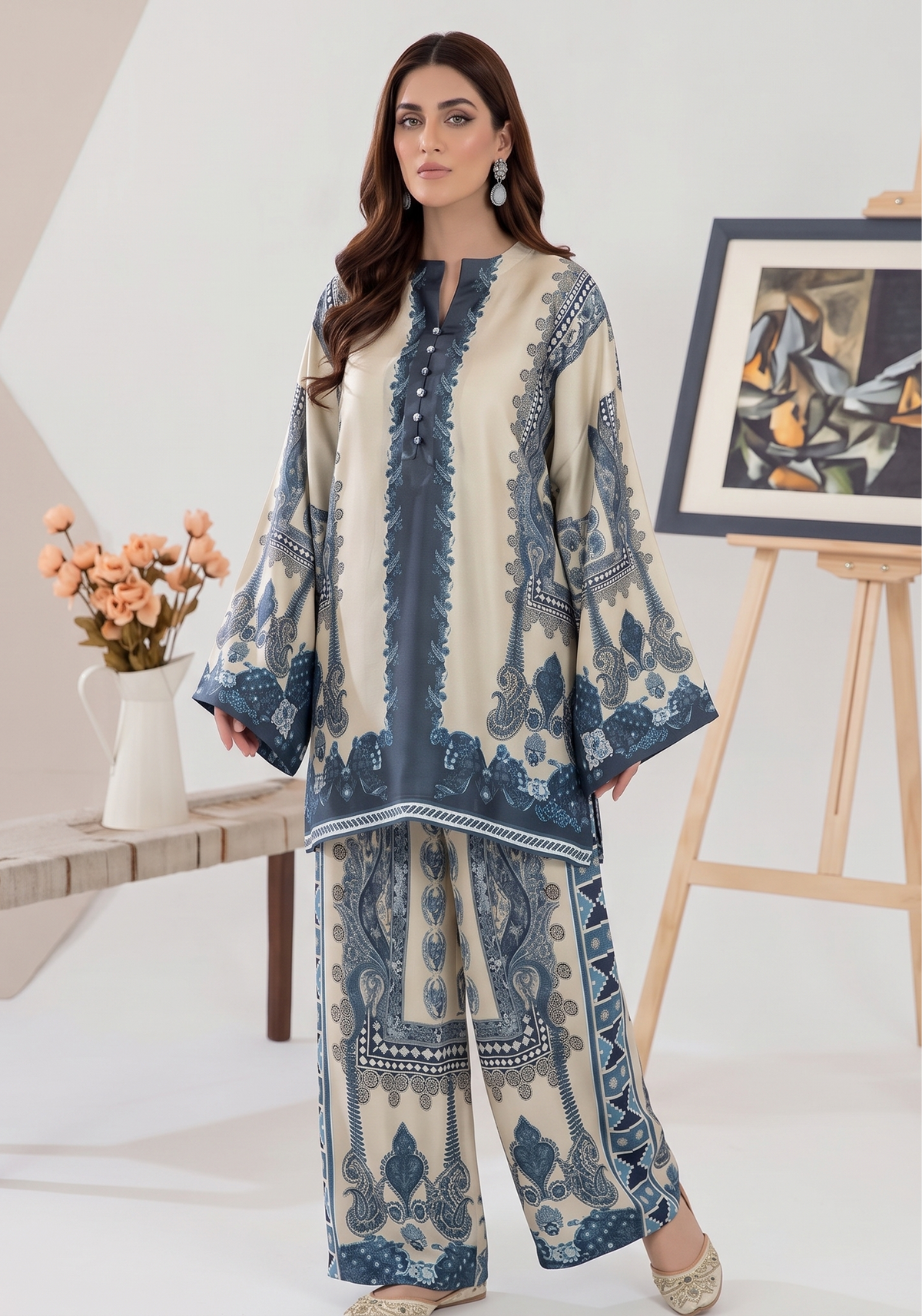 Winter Collection – 2PC Unstitched Suit