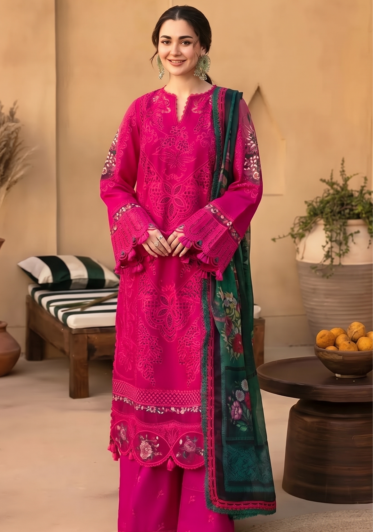 Winter Collection 3-piece Dhanak suit
