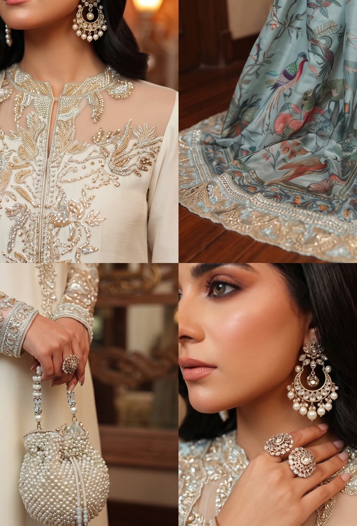 Shamooz Silk Adda Work 3PC