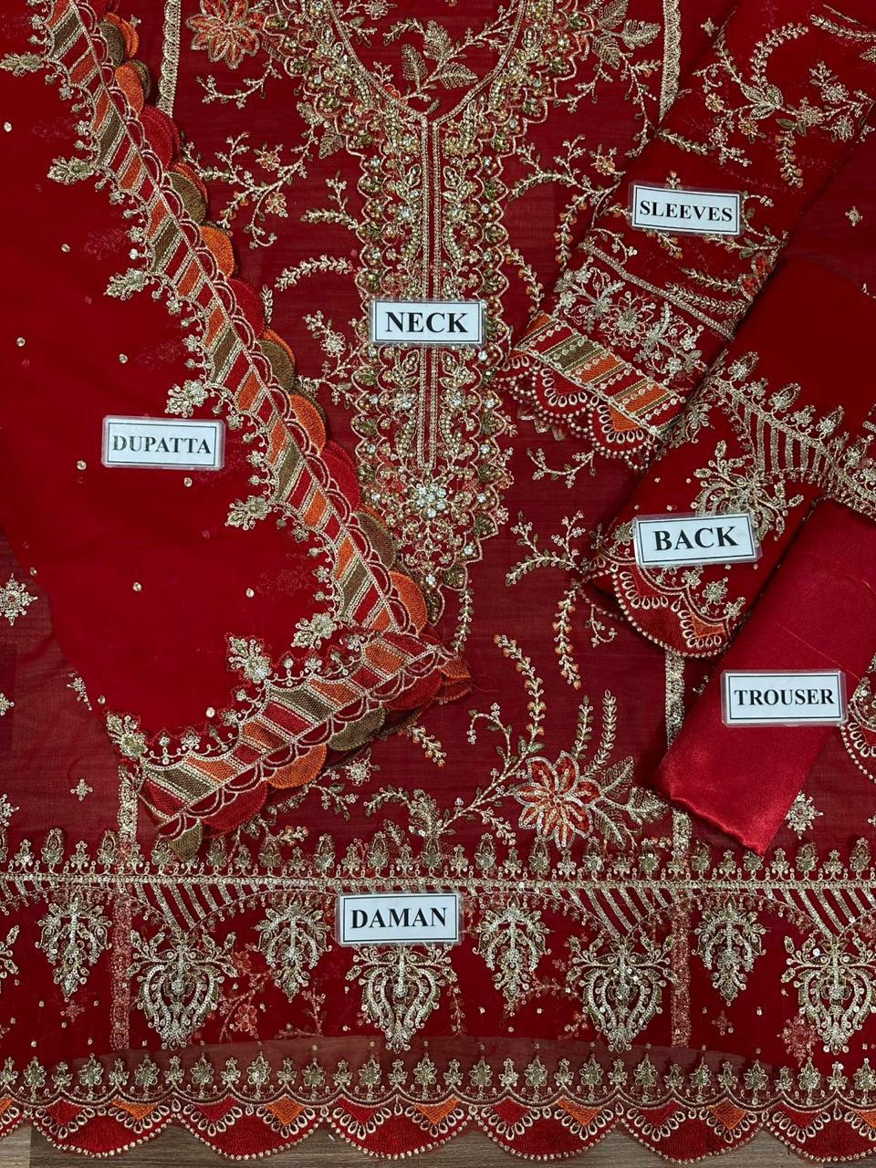 Chiffon Collection — Premium Heavy Embroidered 3-Piece