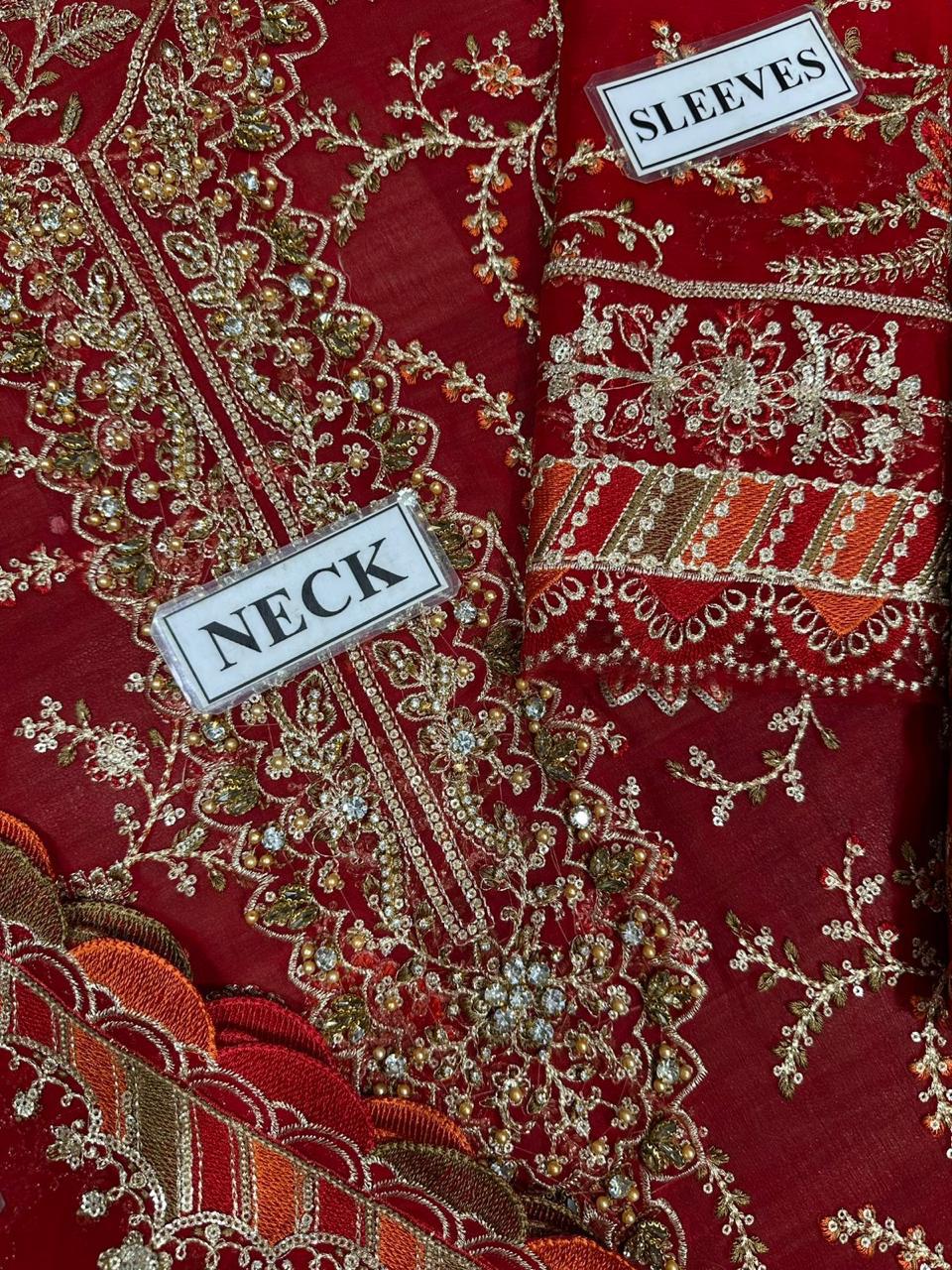 Chiffon Collection — Premium Heavy Embroidered 3-Piece